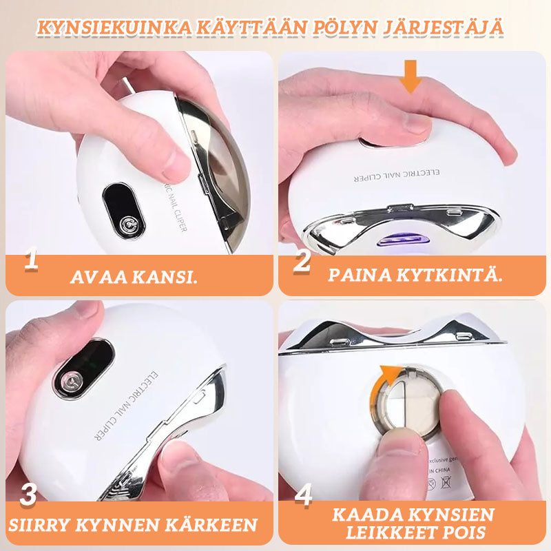 🎉Viikoittainen erikoismyynti - 50%alennuksella🔥Älykäs sähköinen kynsileikkuri | Tehokas leikkaus, hellävarainen hoito💅