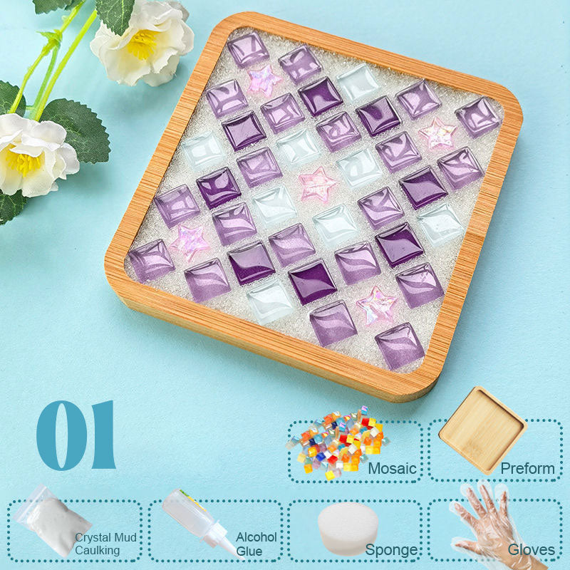 Diy käsintehdyt lasiset lasinaluset