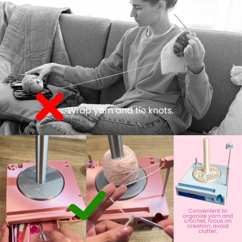 Shiny Portable Multi-purpose Yarn Spool Box