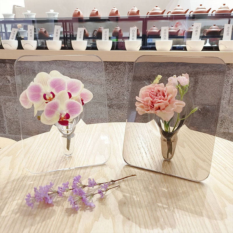 Akryyli valokuvakehys maljakko Flower Arranger