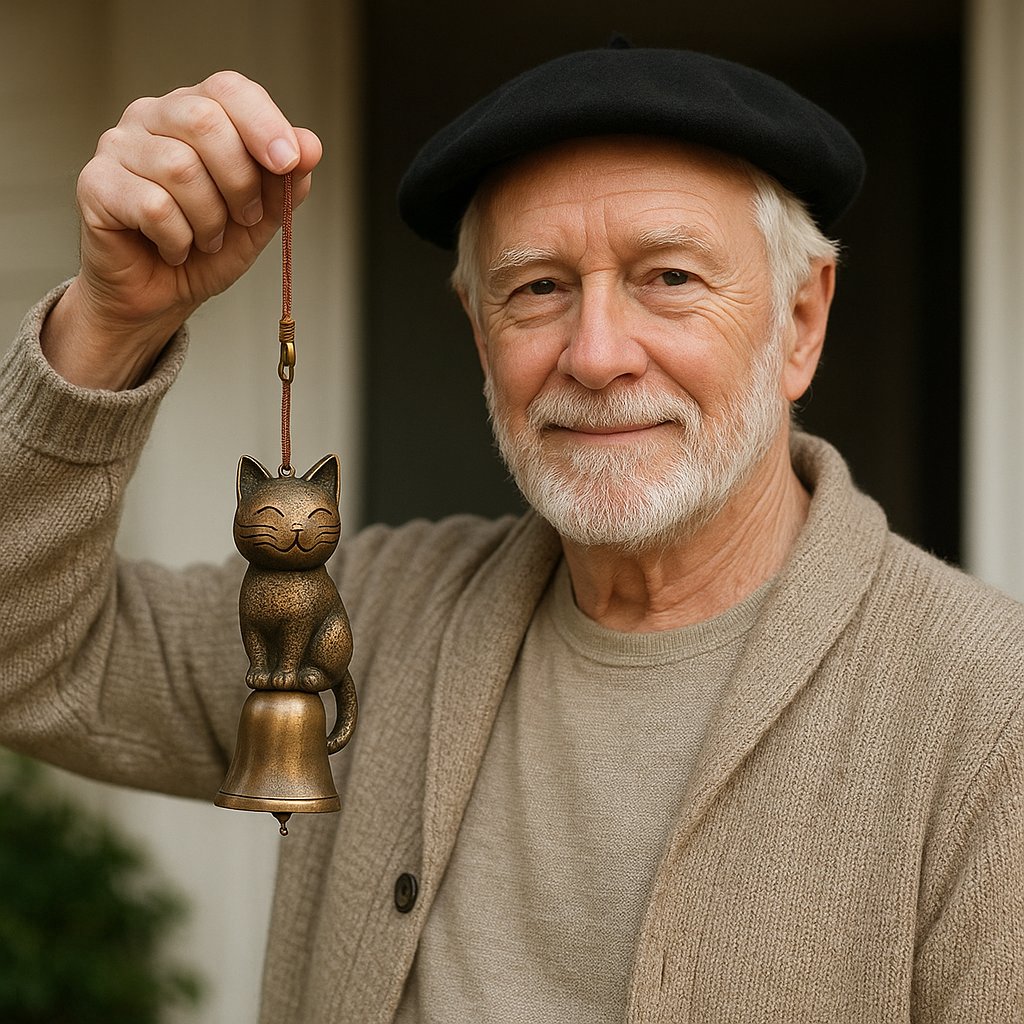 ⏳Ajankohtainen tarjous: 60 % alennus🐱Käsintehty retro-kissatuulikello