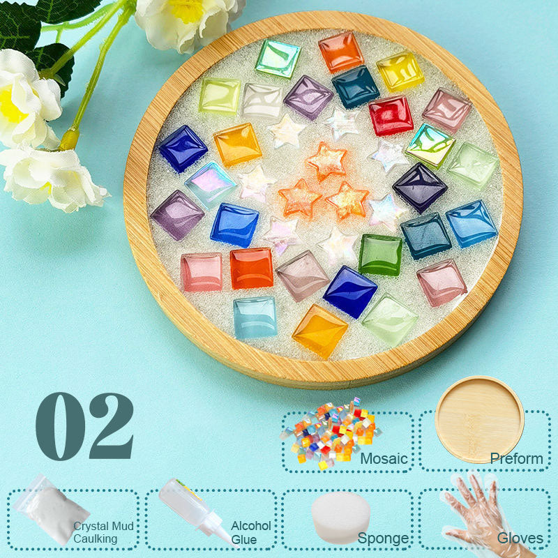 Diy käsintehdyt lasiset lasinaluset