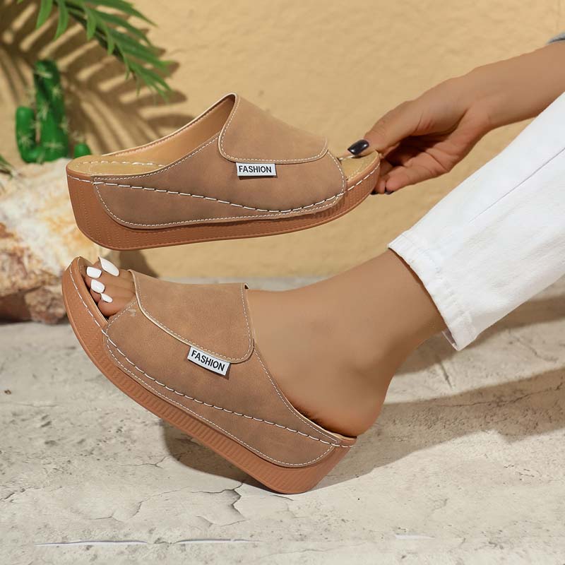 💥Hyvä myynti🔥Casual Wedge Slide Sandaalit naisille