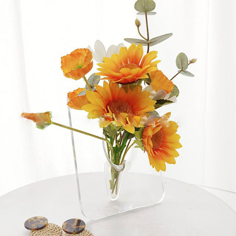Akryyli valokuvakehys maljakko Flower Arranger