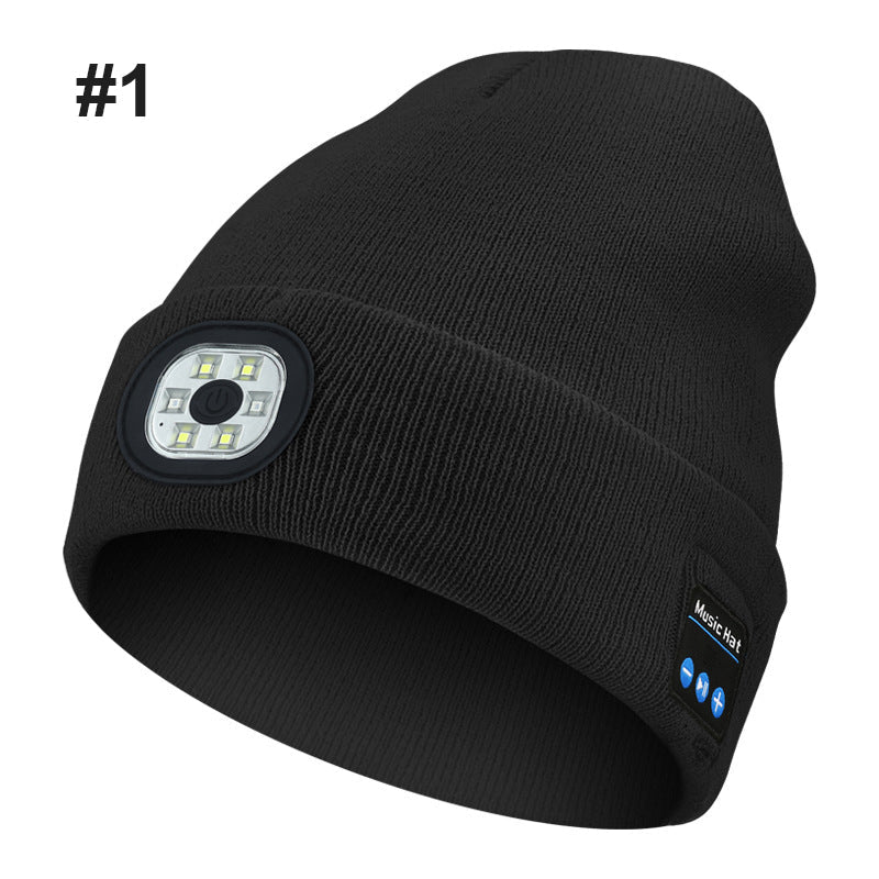 Bluetooth LED neulottu hattu