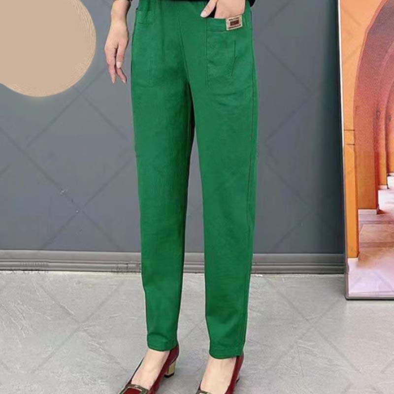 ⏳Rajoitettu aika myynti🔥Naisten Joustavavyötäröiset Puuvillahousut