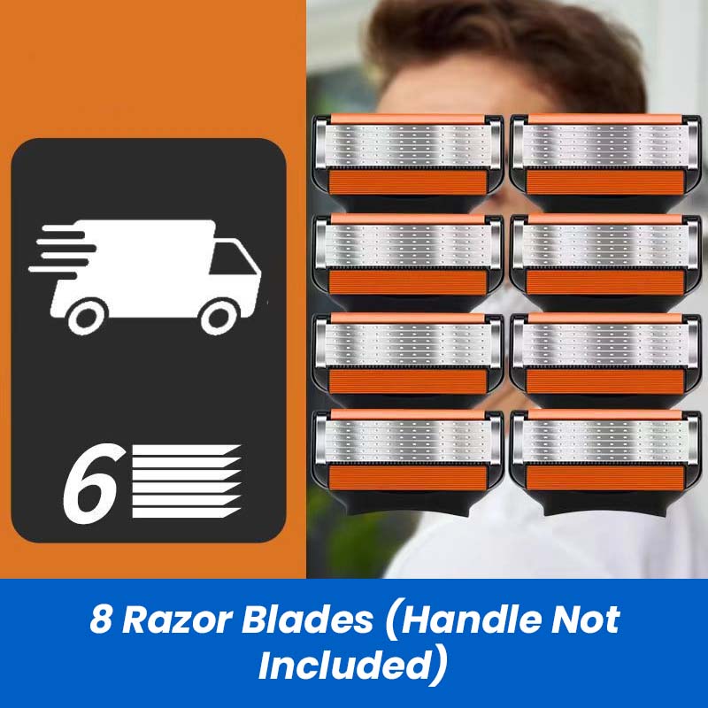 Men's Razor Blade Replacement Set with Free Handle