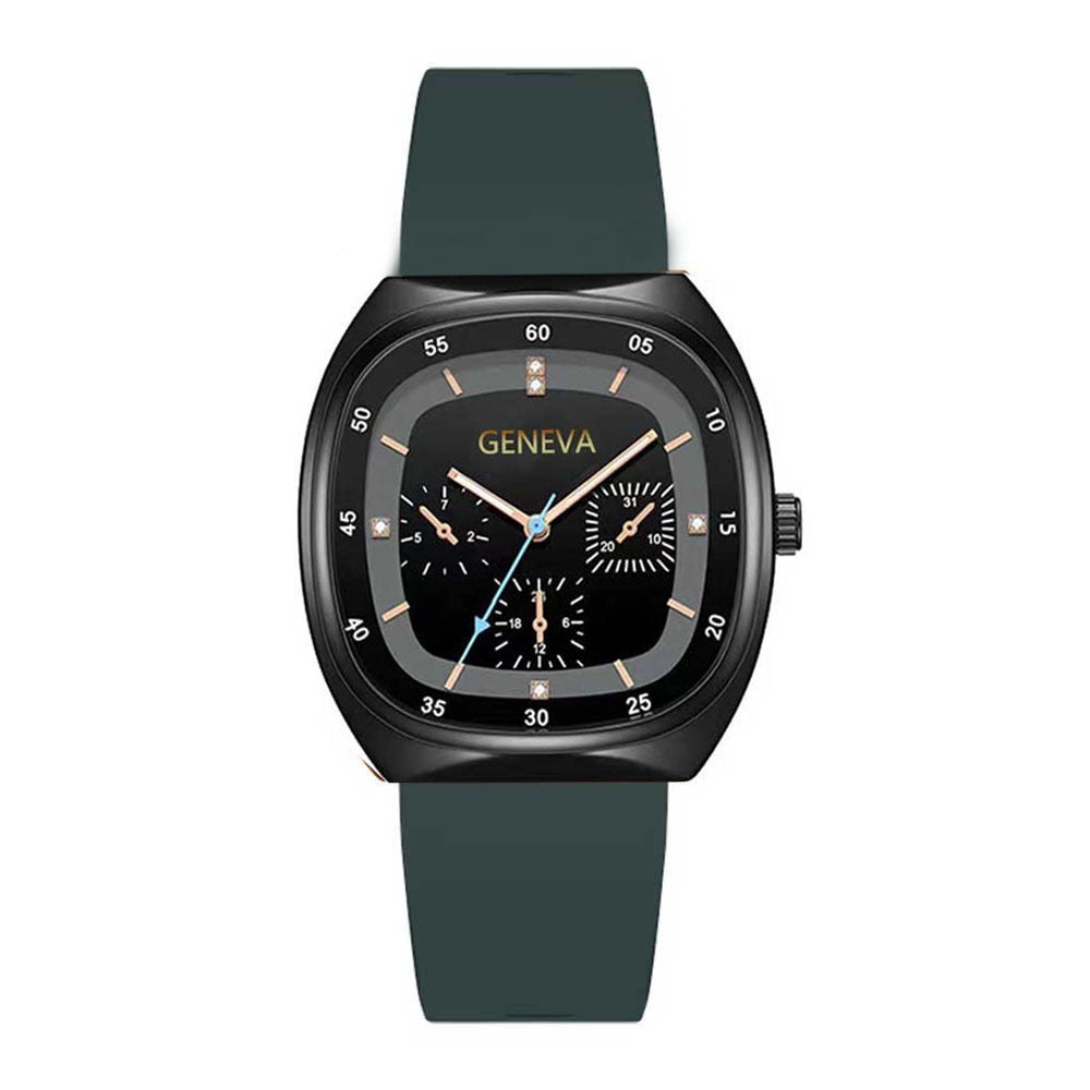 Vedenpitävä, moderni, neliömäinen kvartsikello