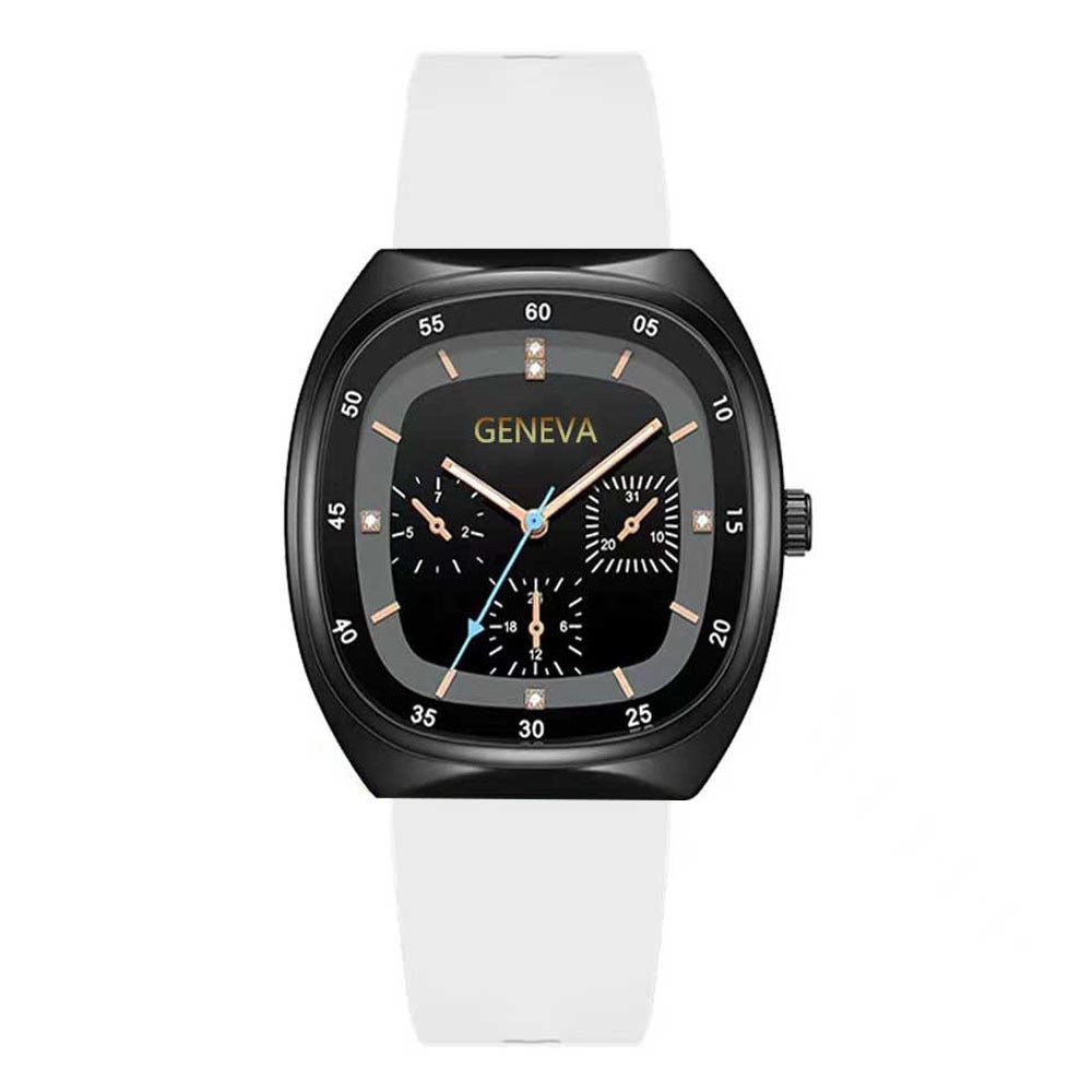 Vedenpitävä, moderni, neliömäinen kvartsikello