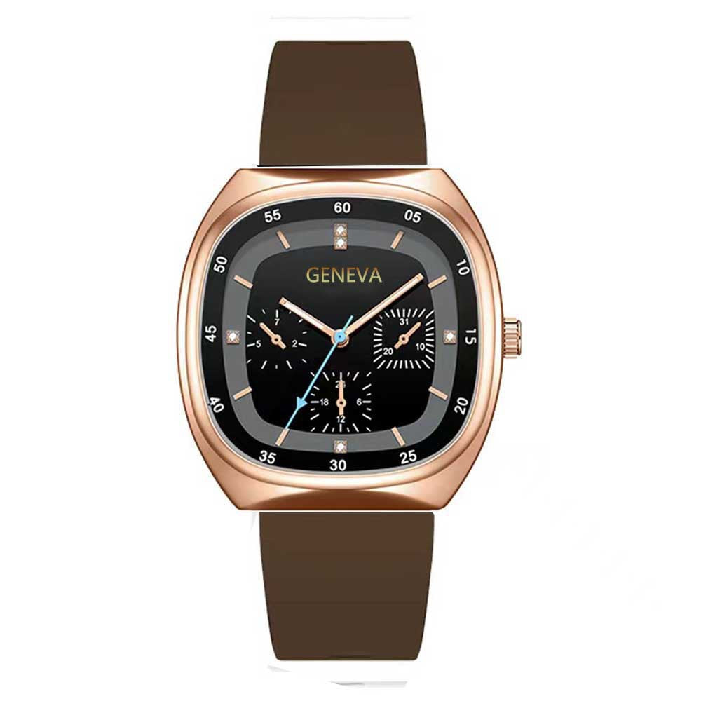 Vedenpitävä, moderni, neliömäinen kvartsikello