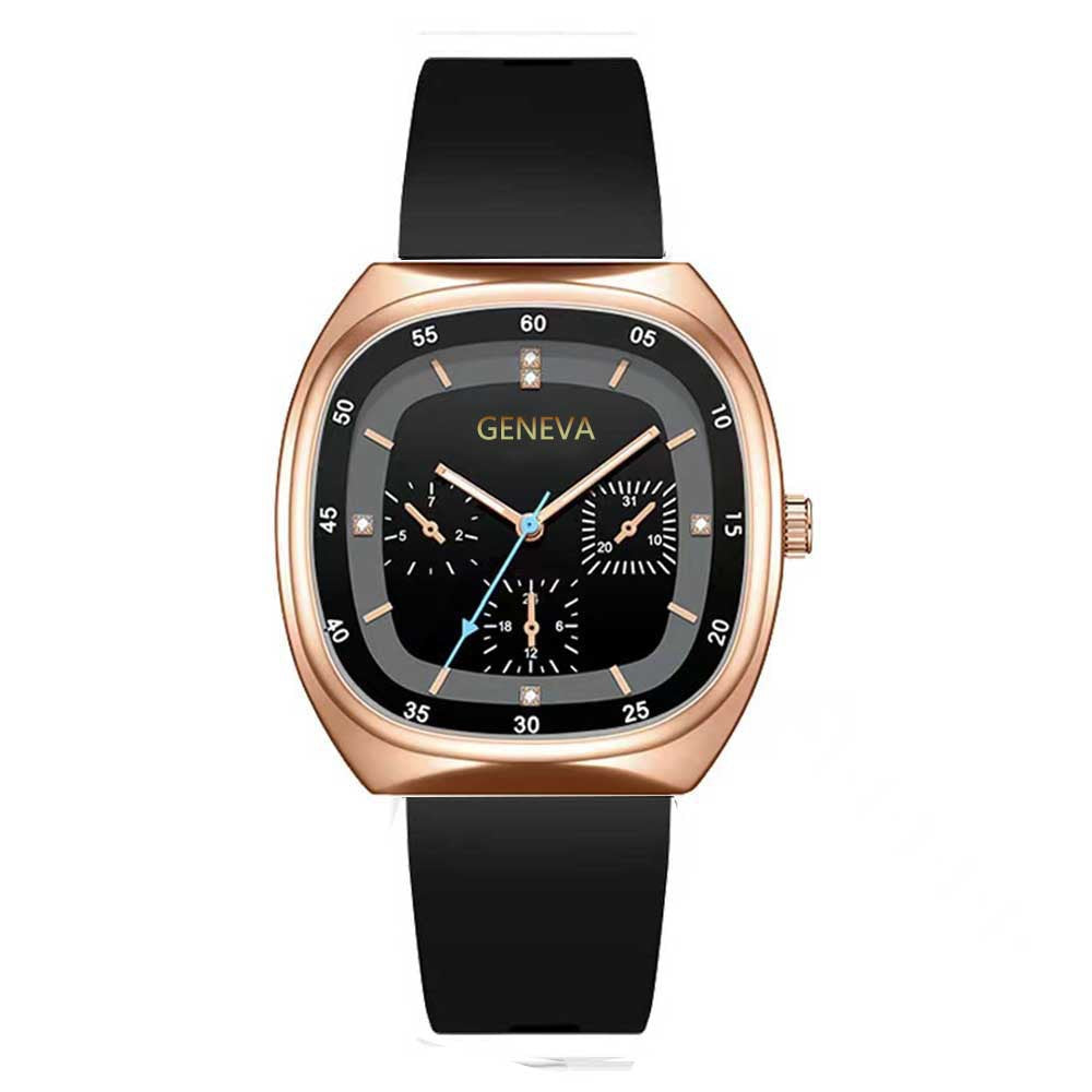 Vedenpitävä, moderni, neliömäinen kvartsikello