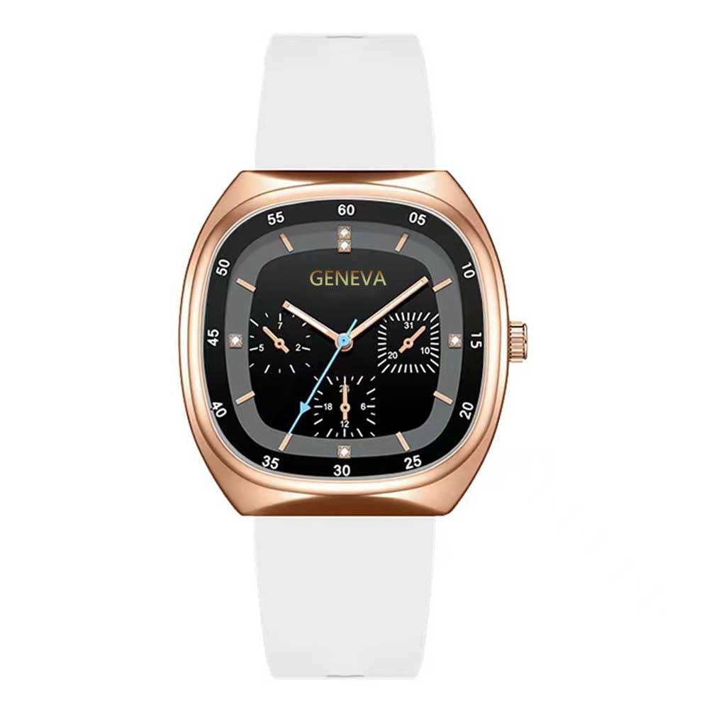 Vedenpitävä, moderni, neliömäinen kvartsikello