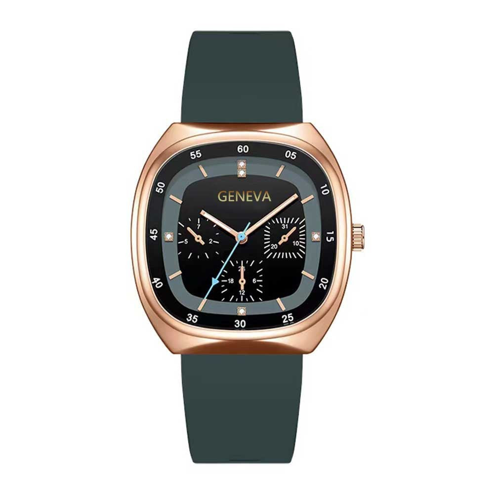 Vedenpitävä, moderni, neliömäinen kvartsikello