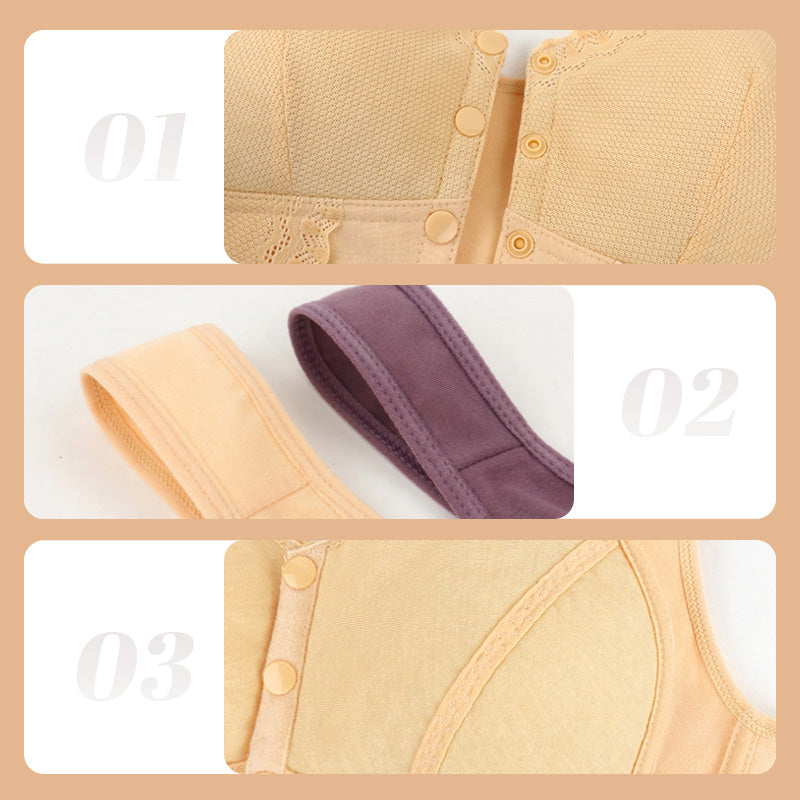 ⏰Viikon erikoistarjous: 40 % alennus💟Hengittävä Naisten Suurikokoinen Edestä Aukeava Rintaliivi