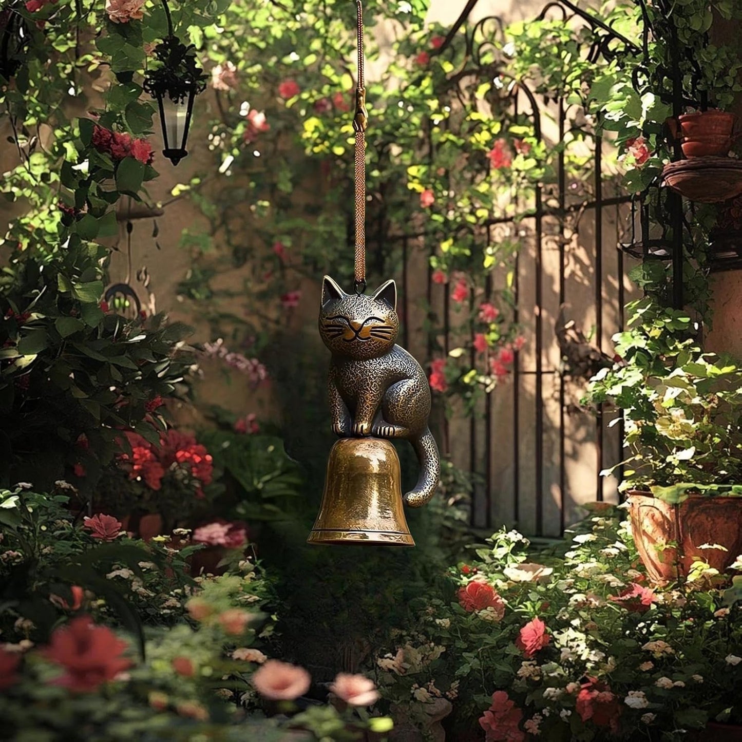 ⏳Ajankohtainen tarjous: 60 % alennus🐱Käsintehty retro-kissatuulikello