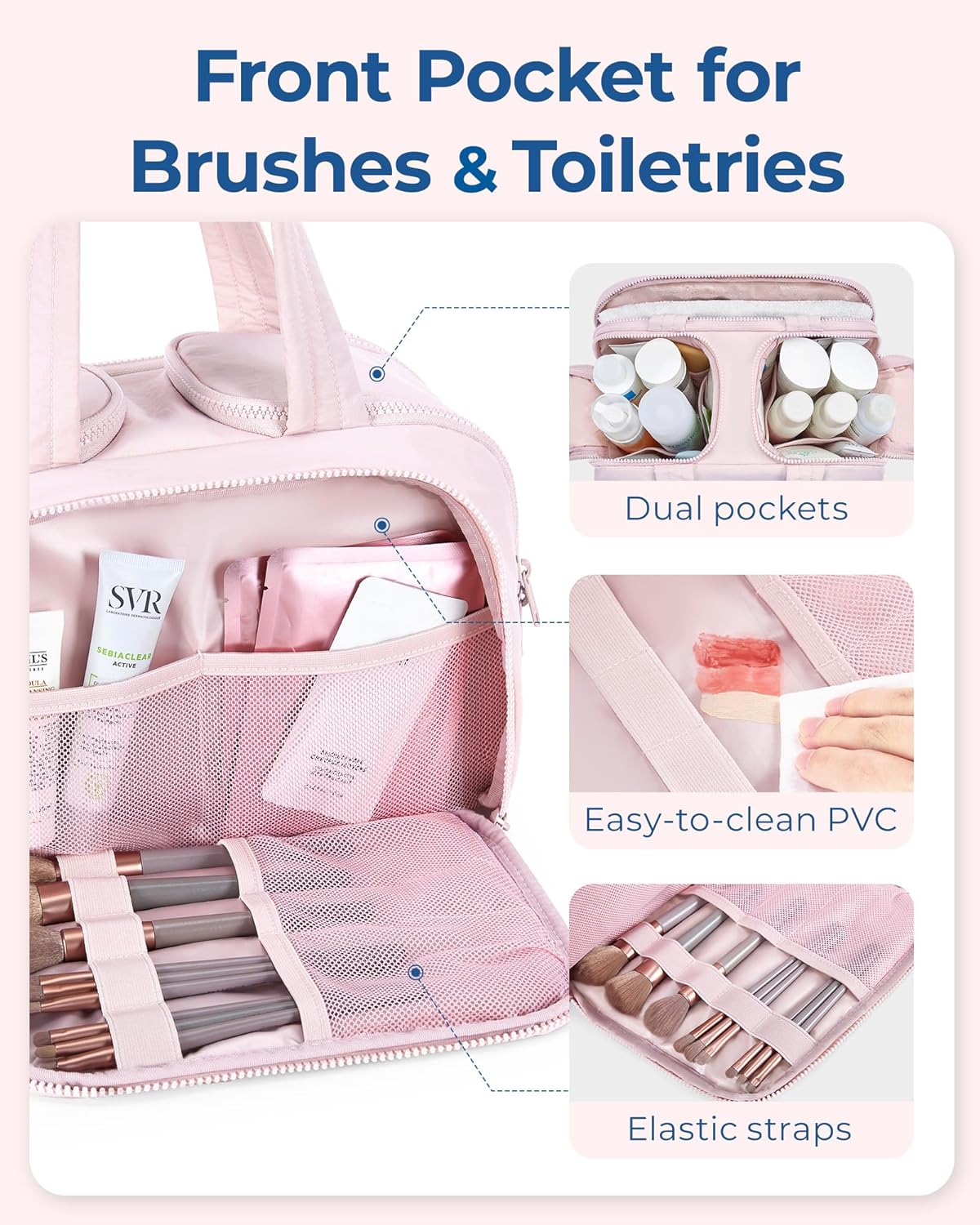 Suuri leveä matkameikkipussi