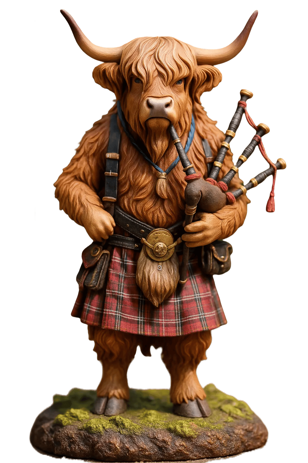🐮Highland Cow Adventtikalenteri 2025🎄 - 3D käsinkudottu Highland Cow Nukke (24 kpl)